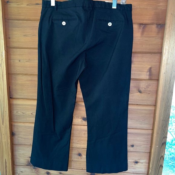 The Limited Black Cropped Dress Capris Size 12 - Picture 3 of 6